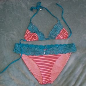 Beach Bunny stripe bikini